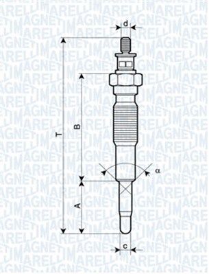 Свічка розжарювання, Magneti Marelli 062900094304