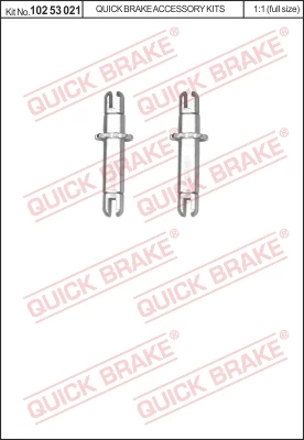 Регулювальний важіль, гальмівна установка, Quick Brake 10253021