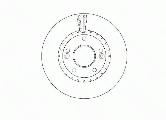 Гальмівний диск, з вентиляцією, 280мм, кількість отворів 5, HYUNDAI Elantra "F D=280mm "11>>, Trw DF6628