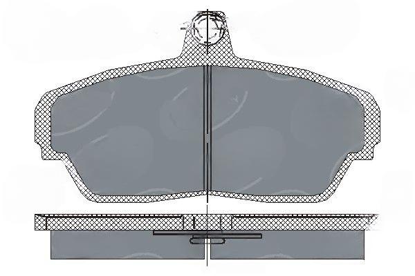 Комплект гальмівних накладок, дискове гальмо, Mannol SP187PR