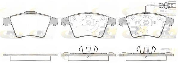 Комплект гальмівних накладок, дискове гальмо, Roadhouse 21045.11