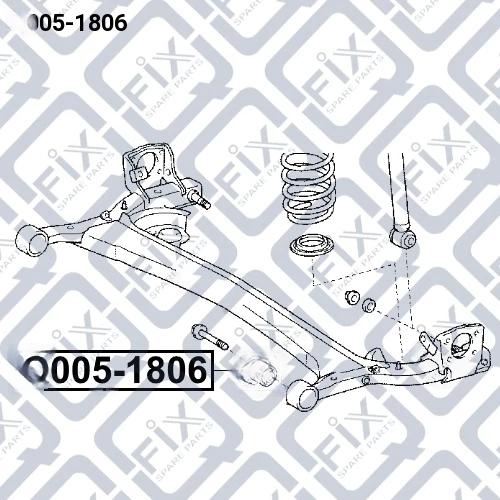 Сайлентблок задньої балки мк, Q-Fix Q0051806