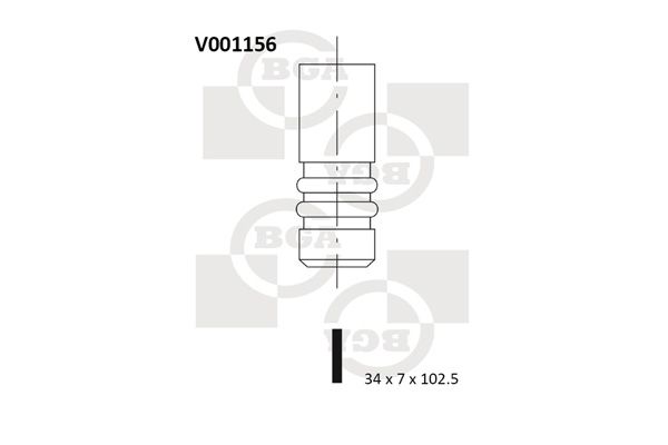 Випускний клапан, Bg Automotive V001156