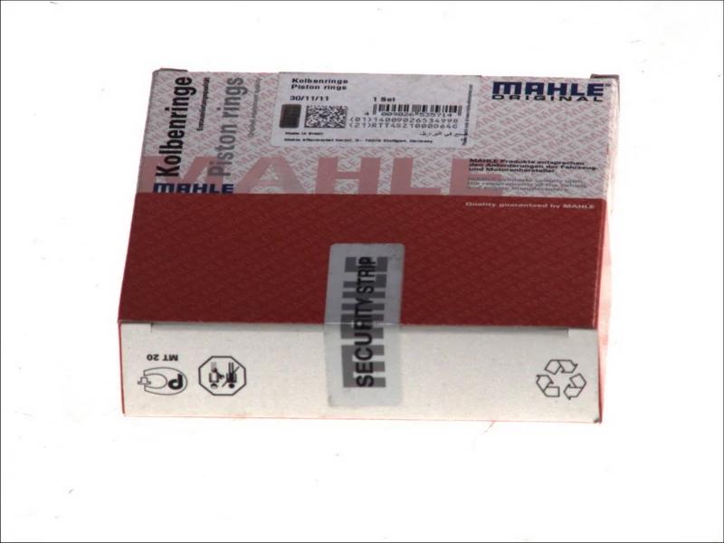 Комплект поршневих кілець, Mahle 01184N0