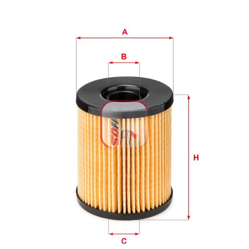Оливний фільтр, фільтрувальний елемент, Sofima S5115PE