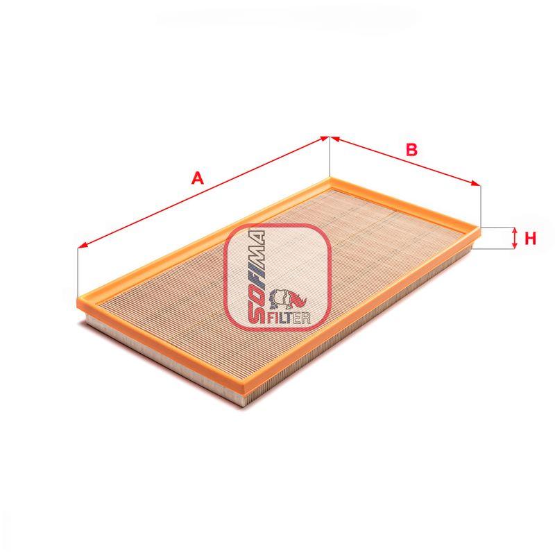 Повітряний фільтр, фільтрувальний елемент, Vito W447 "14>>", Sofima S3A67A