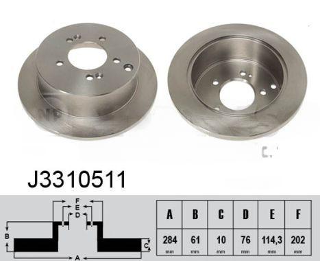 Гальмівний диск, Nipparts J3310511