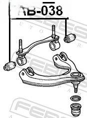 Опора, важіль підвіски, Febest HAB-038