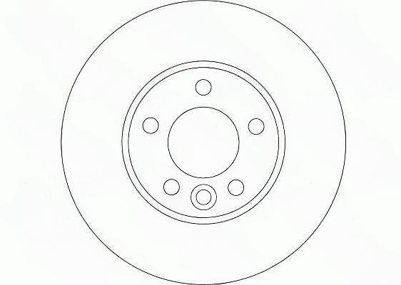 Гальмівний диск, з вентиляцією, 308мм, кількість отворів 5, Multivan/Touareg/Transporter/Transporter Shuttle/Eurovan, Trw DF4308S