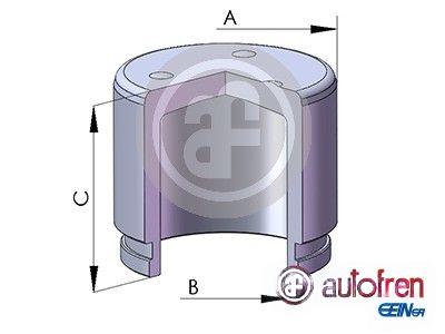 Поршень, гальмівний супорт, Autofren D0-2572