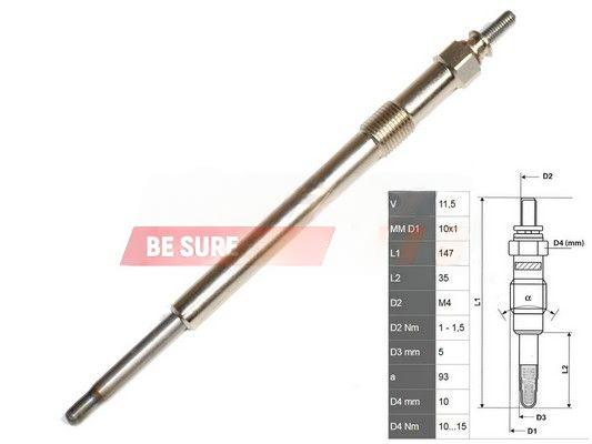 Свічка розжарювання, Fast FT82736