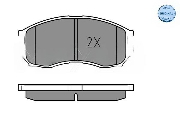 Комплект гальмівних накладок, дискове гальмо, Meyle 0252164716/W