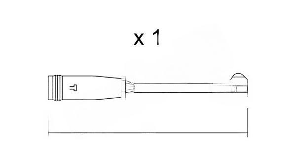 Конт. попер. сигналу, знос гальм. накл., Metelli SU.314