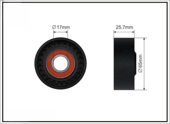 Натяжний ролик, поліклиновий ремінь, Caffaro 500359