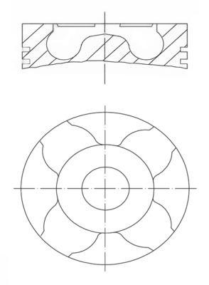 Поршень, Mahle 0123100