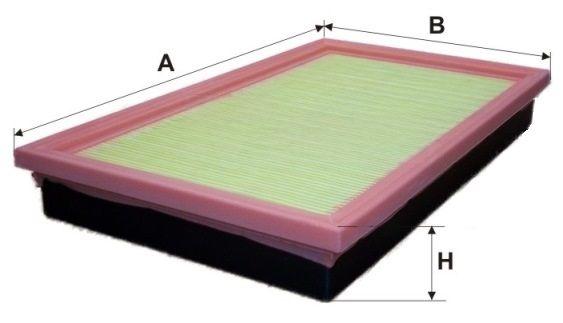 Повітряний фільтр, фільтрувальний елемент, Almera 96-/Primera 91-/Maxima 88-04/Murano 03-, Mfilter K168