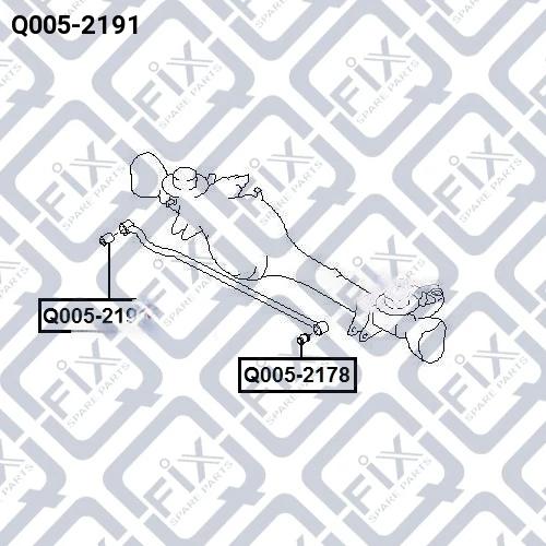 Сайлентблок передній поперечної тяги, Q-Fix Q0052191