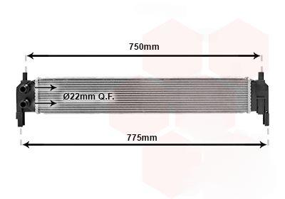 Радіатор, система охолодження двигуна, Van Wezel 58012703