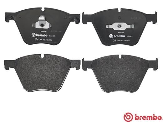 Комплект гальмівних накладок, дискове гальмо, Brembo P06073