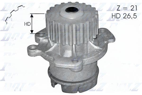 Водяний насос, кільк. зубц. 21, LADA Nova Samara 1.1-1.5 86-99, Dolz L123