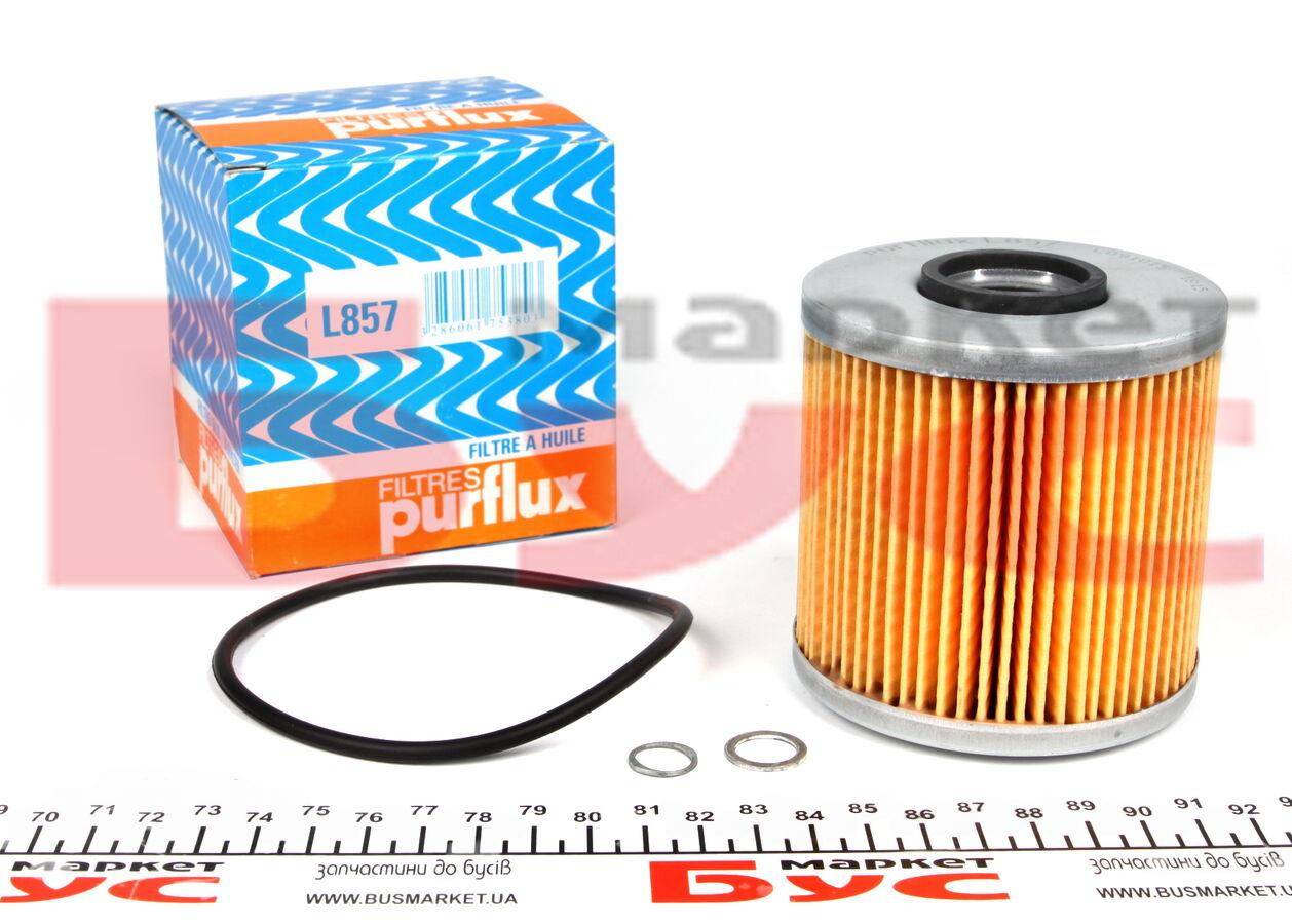 Оливний фільтр, фільтрувальний елемент, BMW E30/36/34 1.6/1.8i, Purflux L857