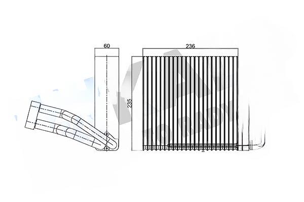 Випарник, система кондиціонування повітря, FORD Испаритель C-Max,Focus C-Max 03-, Kale Oto Radyatör 350135