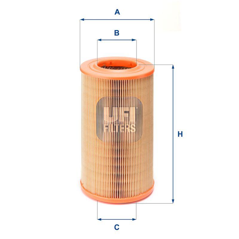 Повітряний фільтр, фільтрувальний елемент, Ufi 27.524.00