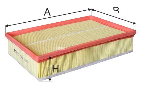 Повітряний фільтр, Mfilter K7008