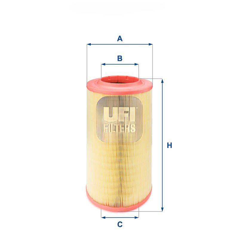 Повітряний фільтр, Ufi 27.628.00