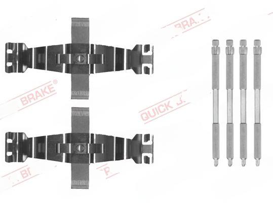 Комплект приладдя, накладка дискового гальма, Quick Brake 109-0022