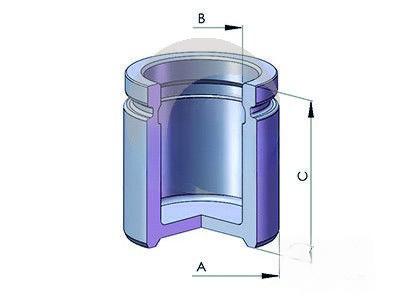 Поршень, гальмівний супорт, Ert 150221-C