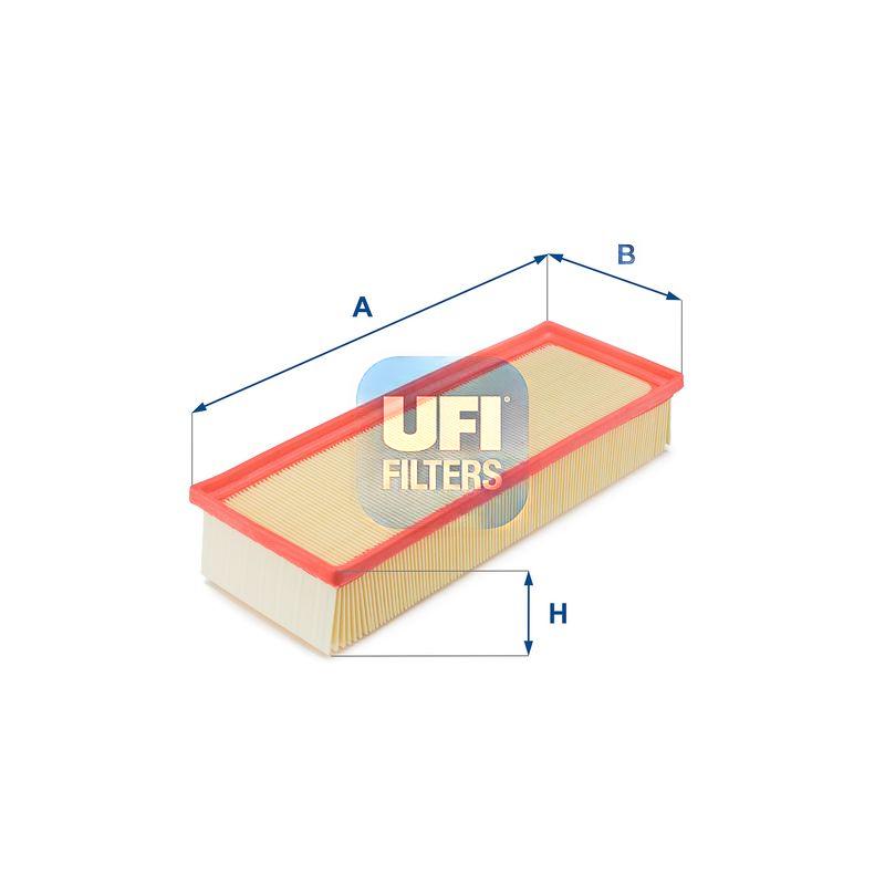 Повітряний фільтр, фільтрувальний елемент, AUDI A4/A5/Q5 07- 1.8/2.0TFSI/2.0TDI, Ufi 30.365.00