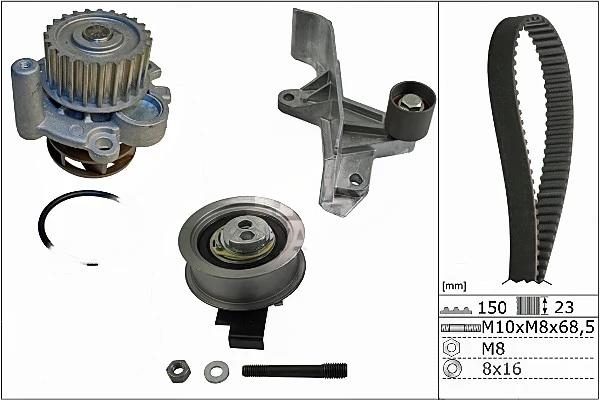 Водяний насос + зубчастий ремінь, Ina 530054630