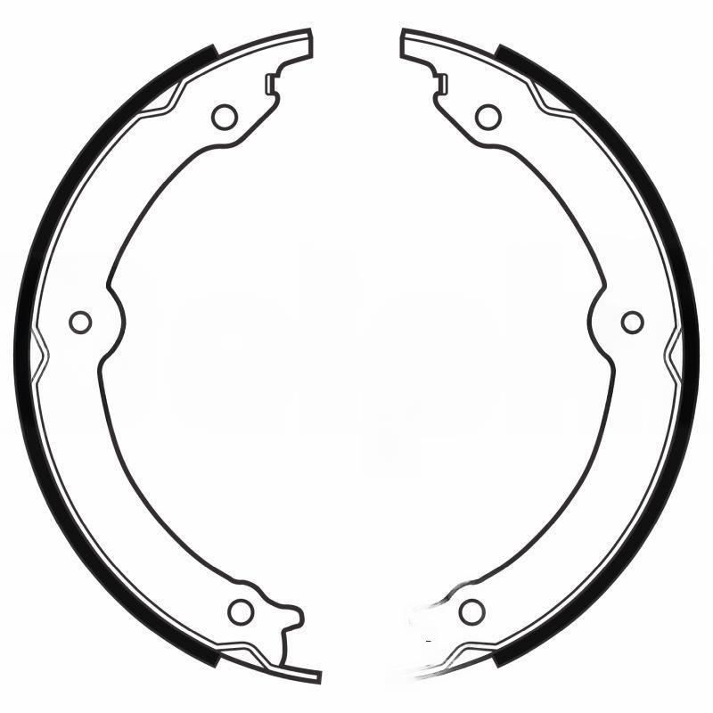 Комплект гальмівних колодок, стоянкове гальмо, Delphi LS2152