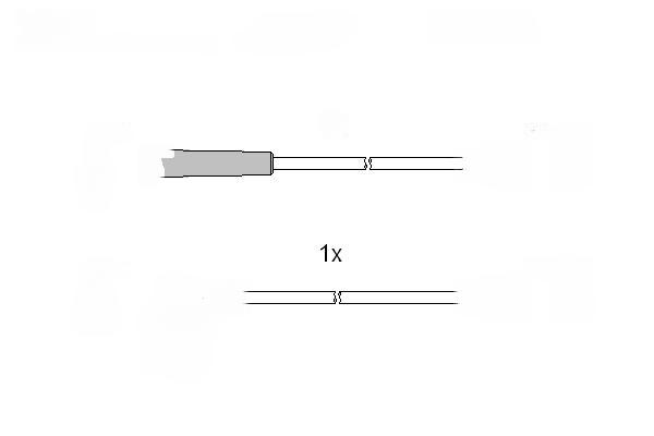 Комплект проводів високої напруги, TESLA Renault Rapid, Super 83-98 1,1;1,2;1,4), Tesla T304B