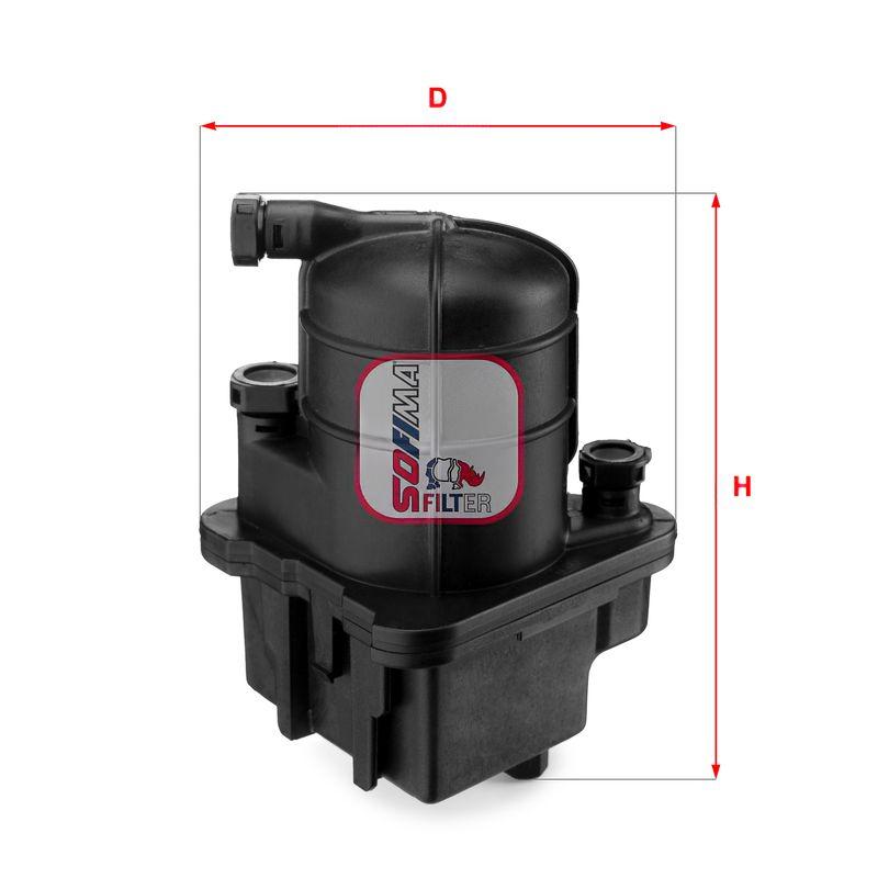Фільтр палива, фільтрувальний елемент, Sofima S4088NR