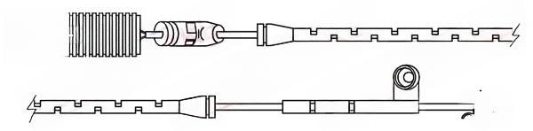 Конт. попер. сигналу, знос гальм. накл., Quick Brake WS0191A