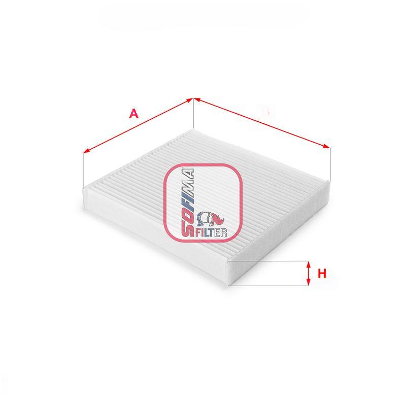 Фільтр, повітря у салоні, 29мм, пиловий фільтр, TOYOTA/LEXUS "1,4-2,5 "09>>, Sofima S3147C