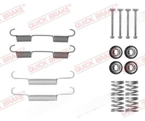 Комплект приладдя, колодка стоянкового гальма, Quick Brake 105-0896