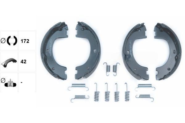 Комплект гальмівних колодок, стоянкове гальмо, Textar 91069000