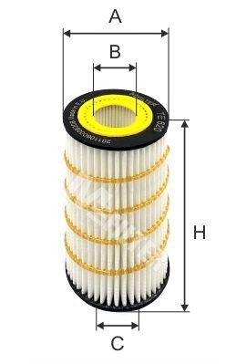 Оливний фільтр, Mfilter TE620