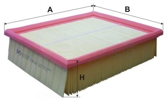 Повітряний фільтр, Mfilter K414