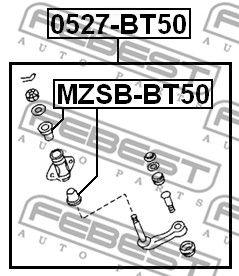 Сошка рульового керування, Febest 0527-BT50