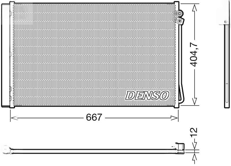 Конденсатор, система кондиціонування повітря, Denso DCN17062