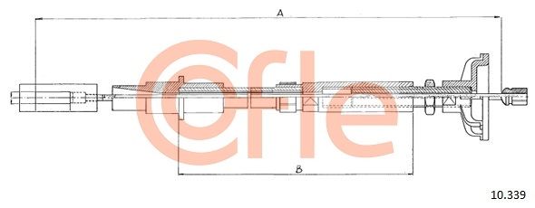 Тросовий привод, привод зчеплення, Cofle 10.339