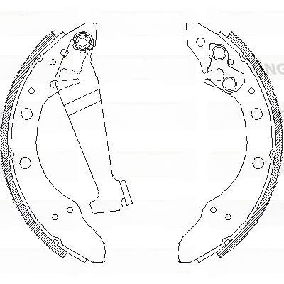 Комплект гальмівних колодок, Woking Z404601