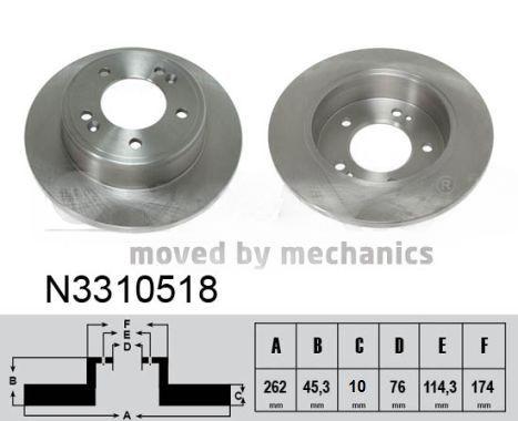 Гальмівний диск, Nipparts N3310518