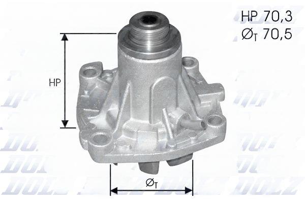 Водяний насос, ALFA ROMEO/CHRYSLER/FORD/ROVER 33/Grand Voyager/Scorpio/825 "1,8-3,3 "86-99, Dolz A131ST