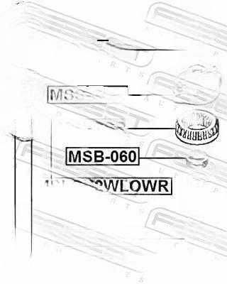 Опора, амортизатор, Febest MSS-CSR