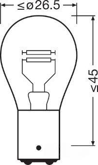 Лампа розжарювання, вказівник повороту, Osram 7528ULT